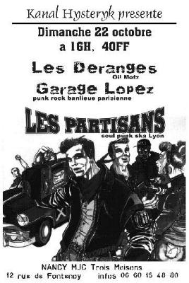 VIEILLES AFFICHES DE CONCERT DE kANAL HYSTERIK